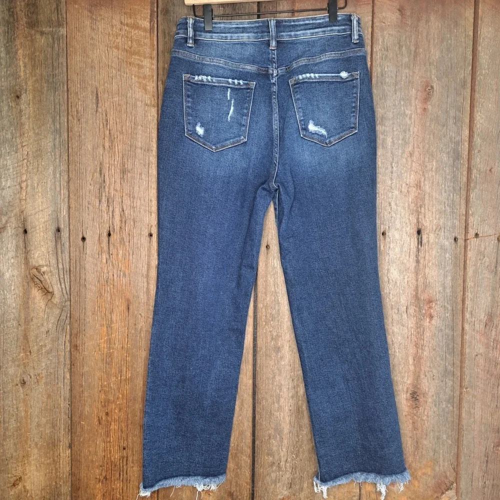 Western Indie Vervet Chemical Mood High Rise Ankle Kick Flare Jeans Womens 30